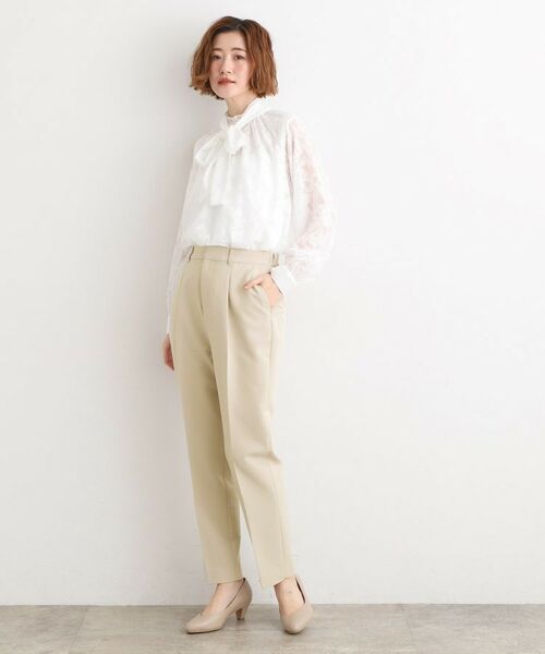 grove / グローブ パンツ | 【マシンウォッシュ／防シワ】Wクロステーパードパンツ | 詳細6