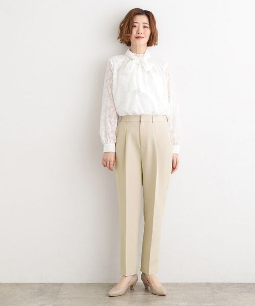 grove / グローブ パンツ | 【マシンウォッシュ／防シワ】Wクロステーパードパンツ | 詳細7