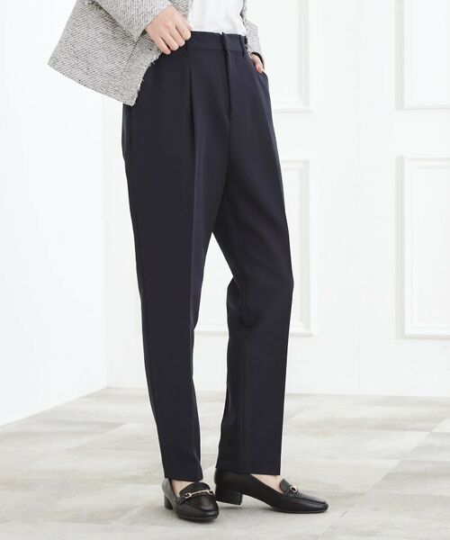 grove / グローブ パンツ | 【マシンウォッシュ／防シワ】Wクロステーパードパンツ | 詳細9