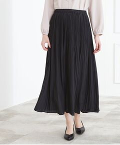 grove / グローブ ロング・マキシ丈スカート | 【選べる着丈】ヴィンテージサテンプリーツスカート