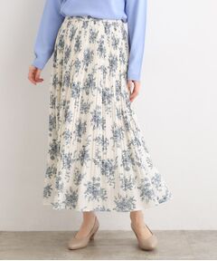 grove / グローブ ロング・マキシ丈スカート | 【選べる着丈】ヴィンテージサテンプリーツスカート