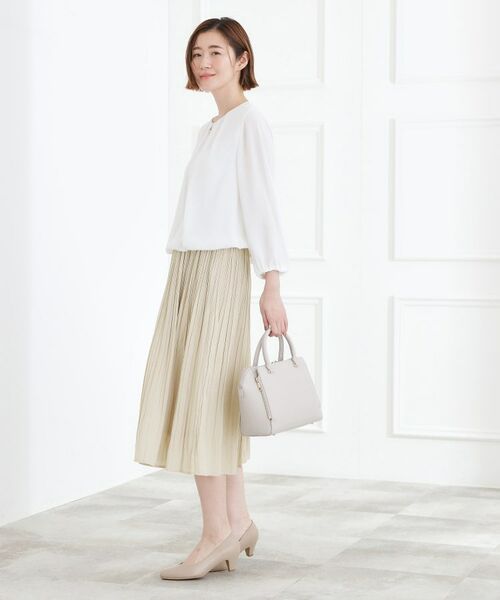 grove / グローブ ロング・マキシ丈スカート | 【選べる着丈】ヴィンテージサテンプリーツスカート | 詳細2