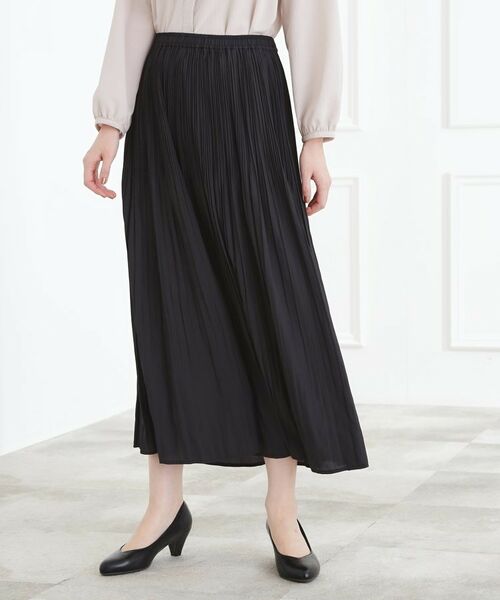 grove / グローブ ロング・マキシ丈スカート | 【選べる着丈】ヴィンテージサテンプリーツスカート | 詳細5