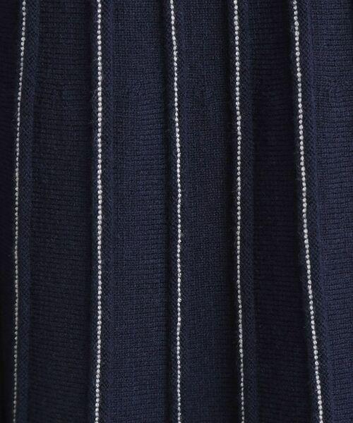 grove / グローブ ロング・マキシ丈スカート | 【SETUP可能】冬から春まで軽やかに ラメラインニットプリーツスカート | 詳細12