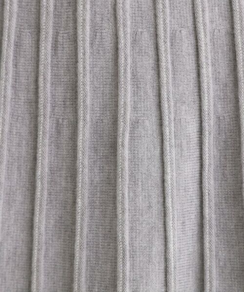 grove / グローブ ロング・マキシ丈スカート | 【SETUP可能】冬から春まで軽やかに ラメラインニットプリーツスカート | 詳細4