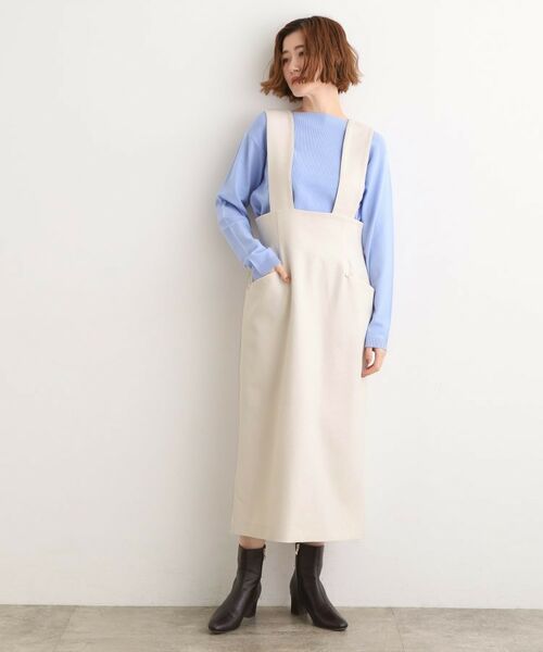 grove / グローブ ロング・マキシ丈スカート | 上品さと快適さを両立、美シルエットなハイウエストサス付きスカート | 詳細3