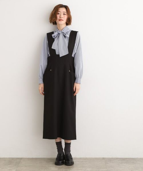 grove / グローブ ロング・マキシ丈スカート | 上品さと快適さを両立、美シルエットなハイウエストサス付きスカート | 詳細7