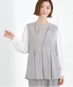 grove / グローブ シャツ・ブラウス | 【着回しカセット】袖ドッキングペプラムブラウス