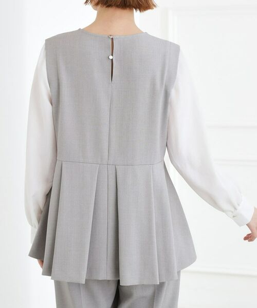 grove / グローブ シャツ・ブラウス | 【着回しカセット】袖ドッキングペプラムブラウス | 詳細11