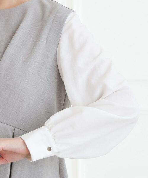 grove / グローブ シャツ・ブラウス | 【着回しカセット】袖ドッキングペプラムブラウス | 詳細14