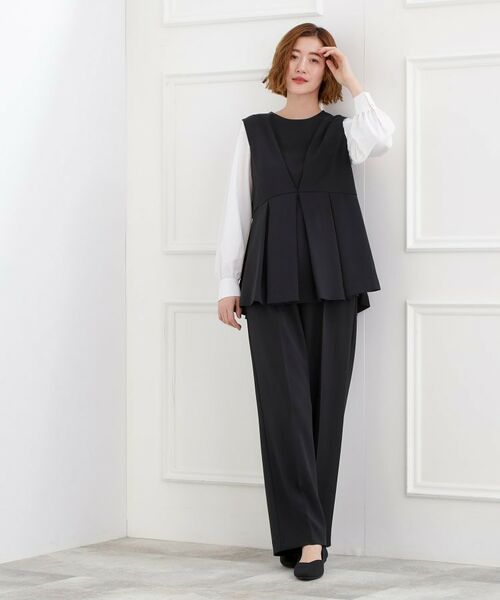 grove / グローブ シャツ・ブラウス | 【着回しカセット】袖ドッキングペプラムブラウス | 詳細6