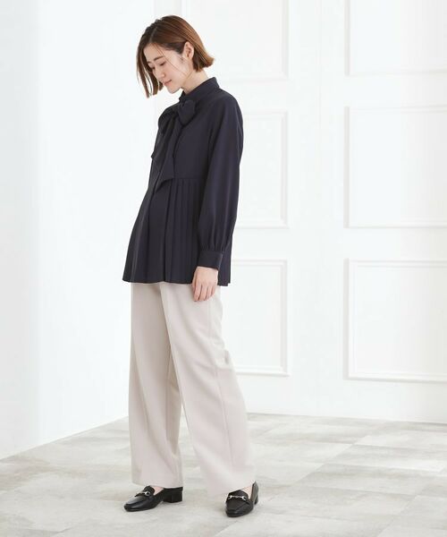 grove / グローブ シャツ・ブラウス | 裾プリーツ取り外しボウタイブラウス | 詳細20
