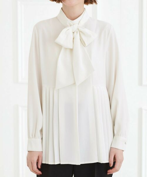 grove / グローブ シャツ・ブラウス | 裾プリーツ取り外しボウタイブラウス | 詳細22