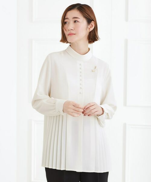 grove / グローブ シャツ・ブラウス | 裾プリーツ取り外しボウタイブラウス | 詳細5