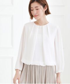 grove / グローブ シャツ・ブラウス | パーツ付き裾バルーンブラウス