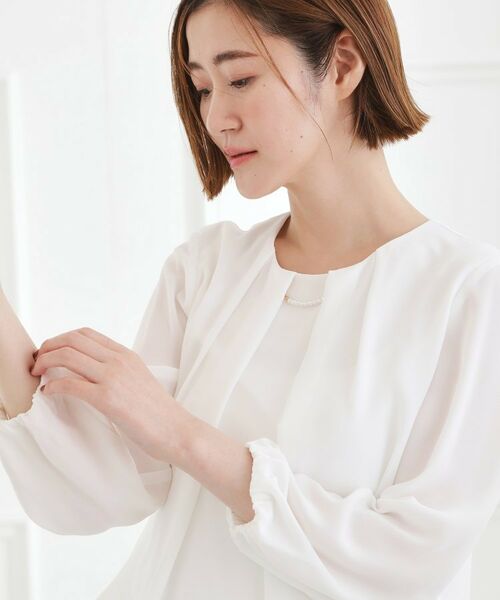 grove / グローブ シャツ・ブラウス | パーツ付き裾バルーンブラウス | 詳細1