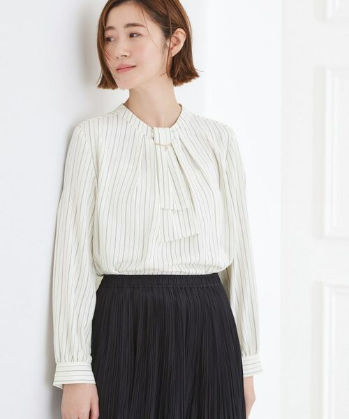 grove / グローブ シャツ・ブラウス | 【マルチWAY】ボウタイブラウス(オフホワイト(103))
