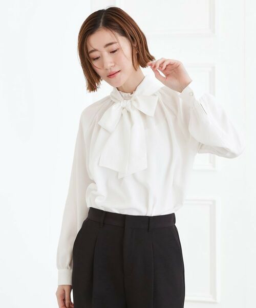 grove / グローブ シャツ・ブラウス | 【マルチWAY】アソートボウタイブラウス | 詳細2