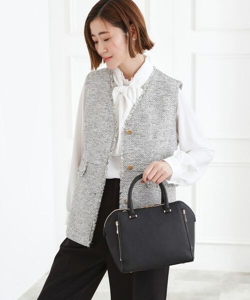 grove / グローブ トートバッグ | 【人間工学】タテZipバーハンドル2WAYトート | 詳細3