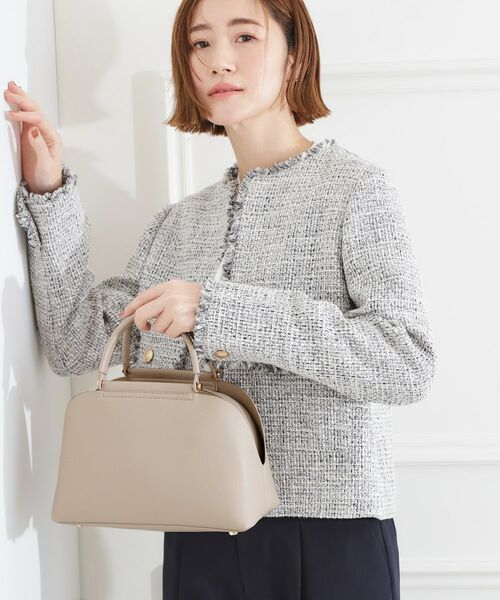 grove / グローブ ハンドバッグ | 【ハレの日にもデイリーにも】バーハンドルラウンド2WAYトート | 詳細1