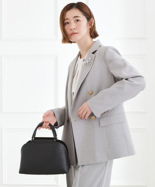 grove / グローブ ハンドバッグ | 【ハレの日にもデイリーにも】バーハンドルラウンド2WAYトート | 詳細3