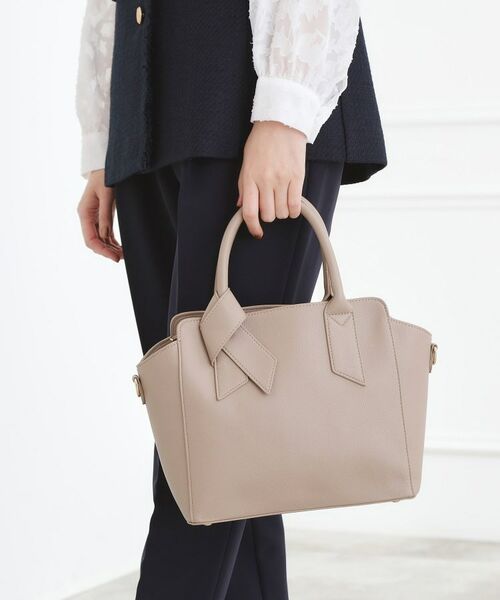 grove/グローブ 【人間工学】ノットハンドル2WAYトート グレージュ(050) 00