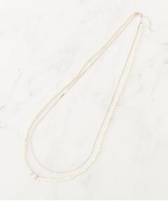 grove / グローブ ネックレス・ペンダント・チョーカー | パール調ダイヤレーン2連ネックレス