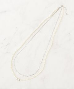 grove / グローブ ネックレス・ペンダント・チョーカー | パール調ダイヤレーン2連ネックレス