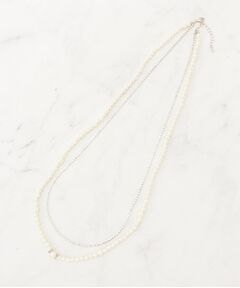 grove / グローブ ネックレス・ペンダント・チョーカー | パール調ダイヤレーン2連ネックレス