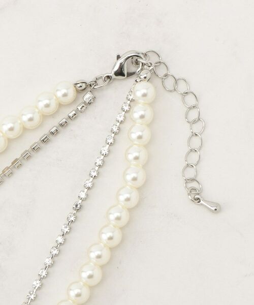 grove / グローブ ネックレス・ペンダント・チョーカー | パール調ダイヤレーン2連ネックレス | 詳細3