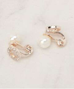 grove / グローブ ピアス・イヤリング | リバーシブルパール調ビジューイヤリング