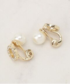 grove / グローブ ピアス・イヤリング | リバーシブルパール調ビジューイヤリング