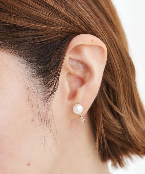 grove / グローブ ピアス・イヤリング | リバーシブルパール調ビジューイヤリング | 詳細4