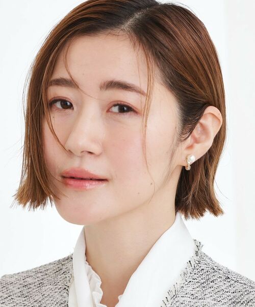 grove / グローブ ピアス・イヤリング | リバーシブルパール調ビジューイヤリング | 詳細5