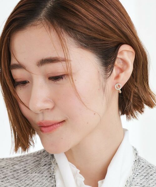 grove / グローブ ピアス・イヤリング | リバーシブルパール調ビジューイヤリング | 詳細6