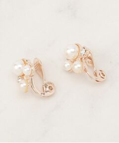 grove / グローブ ピアス・イヤリング | 痛くなりにくいパール調ビジューイヤリング