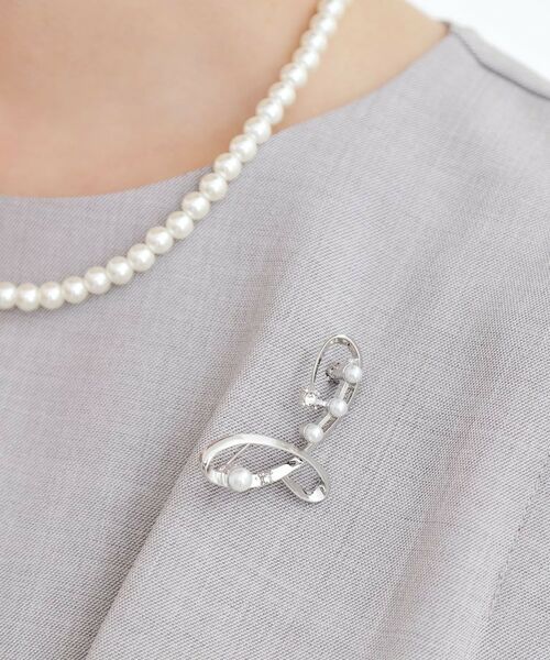 grove / グローブ ブローチ・コサージュ | パール調ビジューブローチ | 詳細5