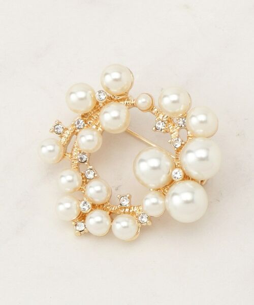 grove / グローブ ブローチ・コサージュ | ラウンドパール調ブローチ | 詳細1