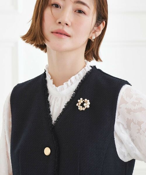 grove / グローブ ブローチ・コサージュ | ラウンドパール調ブローチ | 詳細6