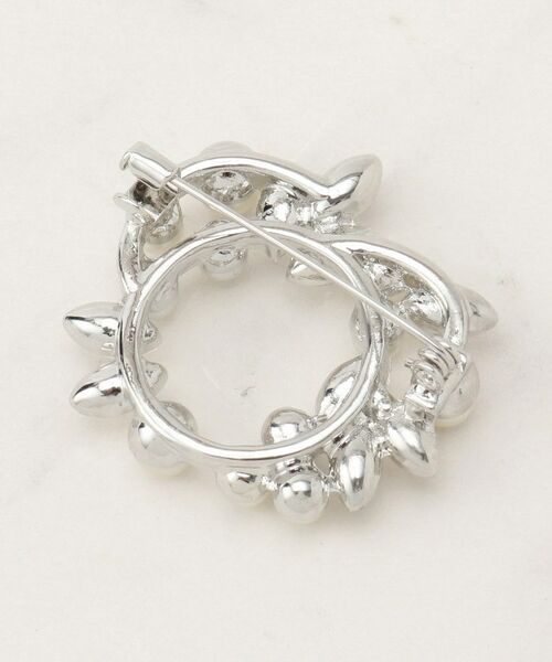 grove / グローブ ブローチ・コサージュ | リーフビジューパール調ブローチ | 詳細2