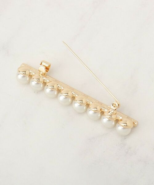 grove / グローブ ブローチ・コサージュ | ラインパール調ブローチ | 詳細3