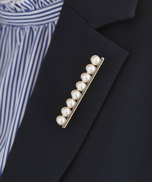 grove / グローブ ブローチ・コサージュ | ラインパール調ブローチ | 詳細5