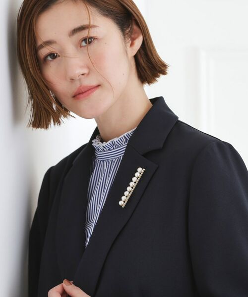 grove / グローブ ブローチ・コサージュ | ラインパール調ブローチ | 詳細6