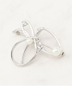 grove / グローブ ブローチ・コサージュ | パール調ビジューメタルアートブローチ