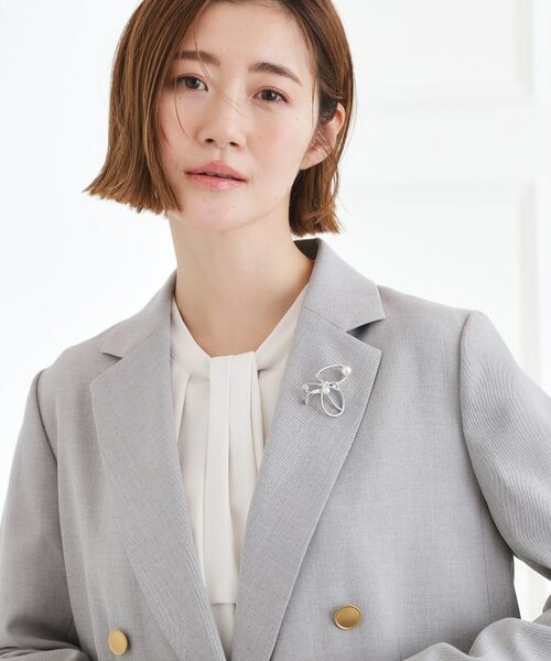 grove / グローブ ブローチ・コサージュ | パール調ビジューメタルアートブローチ | 詳細6