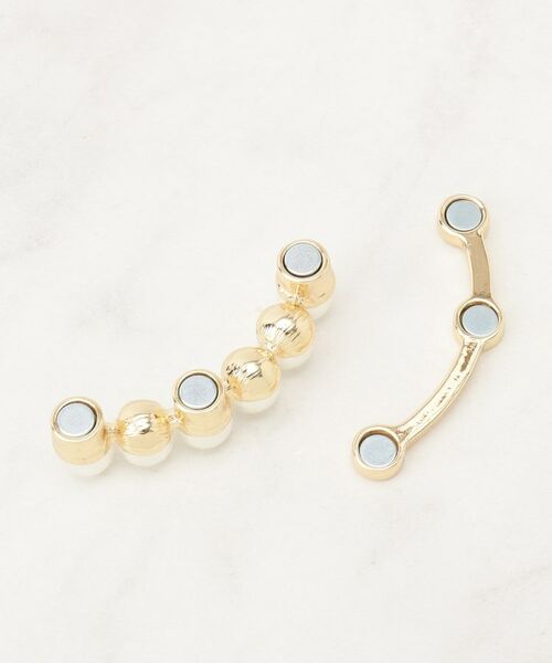 grove / グローブ ブローチ・コサージュ | マグネットRラインパール調ブローチ | 詳細3