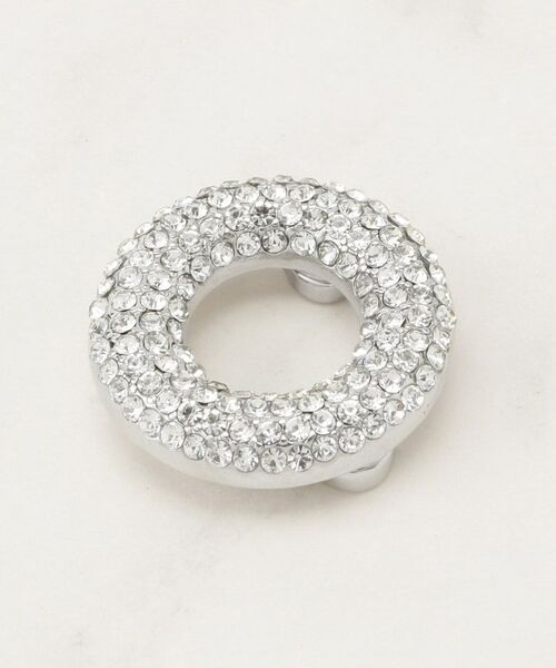 grove / グローブ ブローチ・コサージュ | マグネットビジューラウンドブローチ | 詳細1