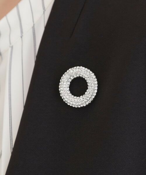 grove / グローブ ブローチ・コサージュ | マグネットビジューラウンドブローチ | 詳細5