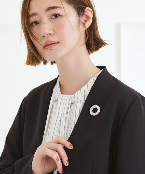 grove / グローブ ブローチ・コサージュ | マグネットビジューラウンドブローチ | 詳細6