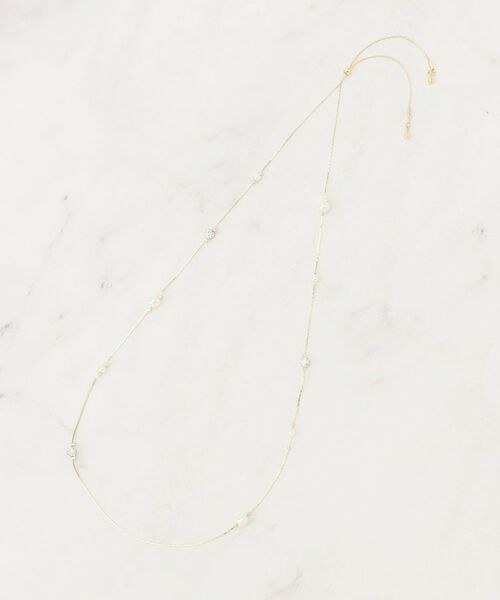 grove / グローブ ネックレス・ペンダント・チョーカー | 飛ばしパール調アジャスタブルネックレス | 詳細1